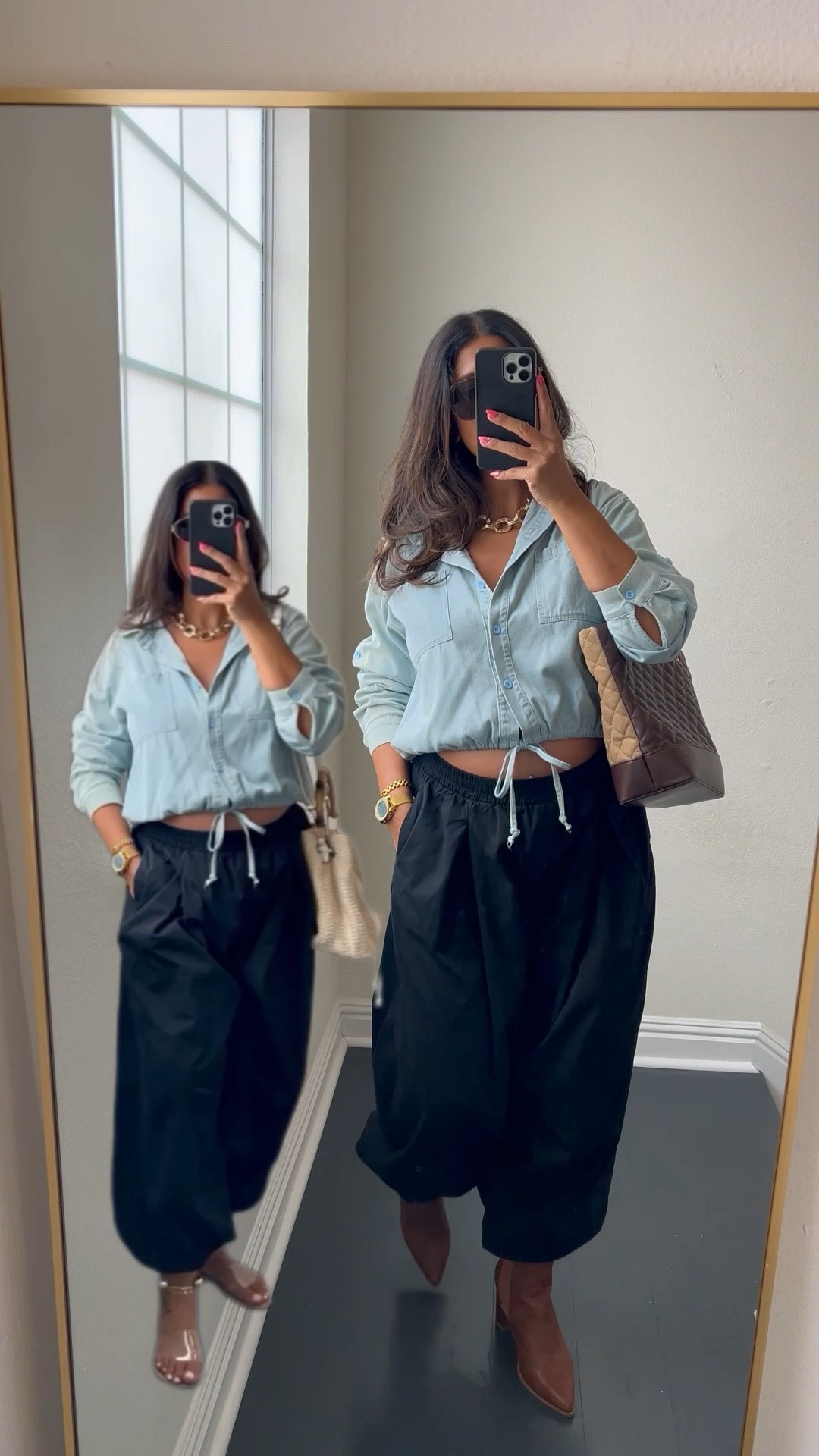 Easy way to turn this summer look into fall by switching out the sandals, bag and sunnies

#LTKootd #LTKMidsize #LTKSeasonal