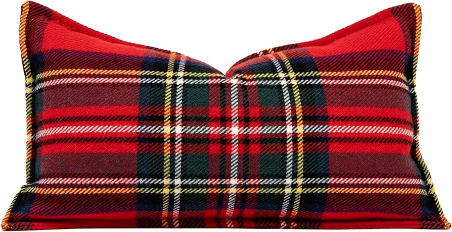 Hofdeco Premium Classic Holiday Decorative Lumbar Pillow Cover Only, 11"x20" Heavyweight 100% Ult... | Amazon (US)