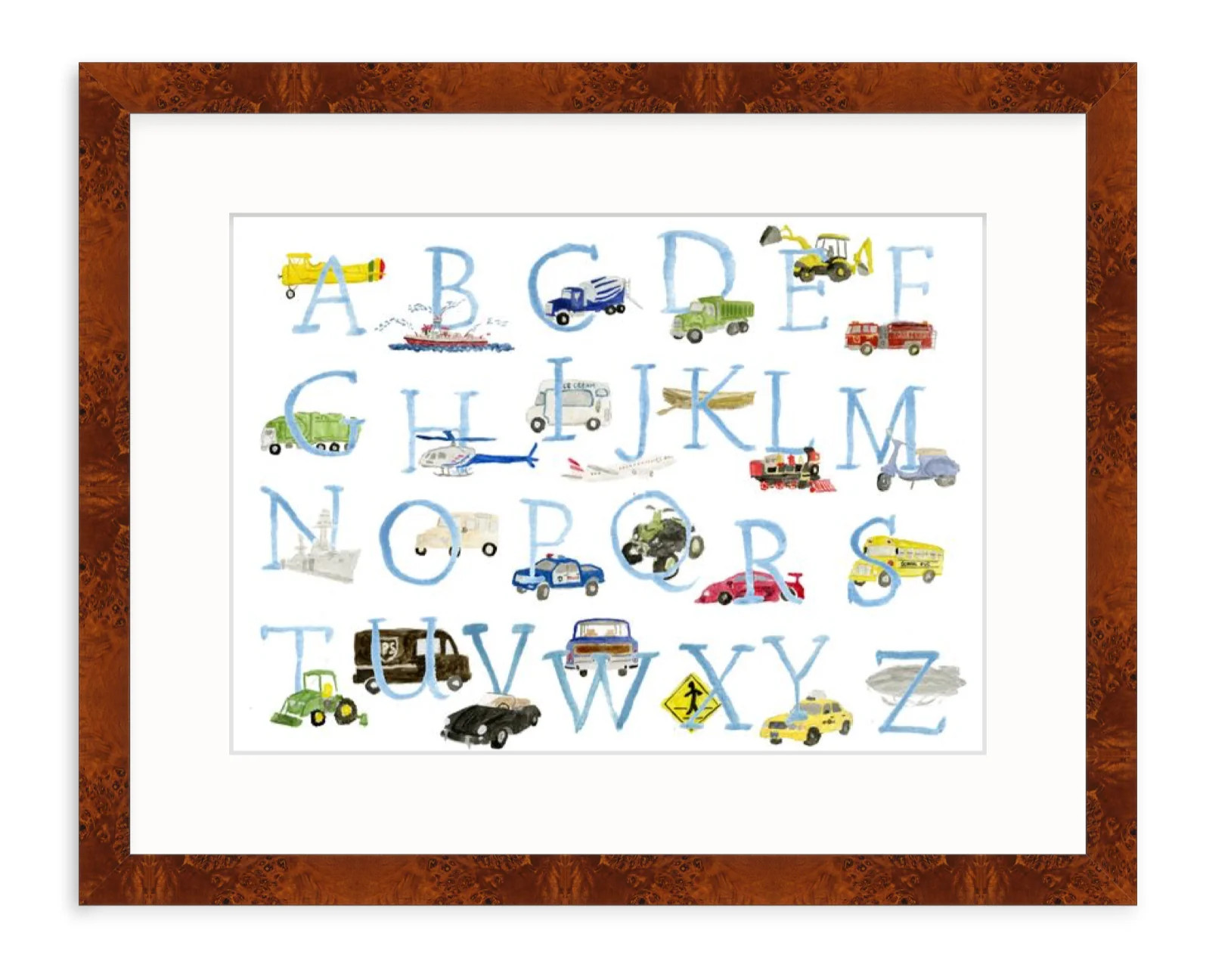 Vehicle Alphabet Print | LouLou Baker