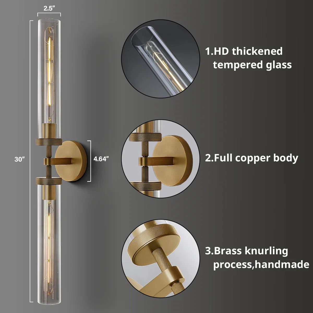 Twining Dimmable Armed Flush Mounted Wall Sconces Wall Lights(Including Bulb) | Wayfair North America