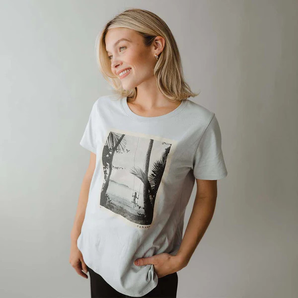 Basic Crew Neck Tee, Panama Grey | Albion Fit