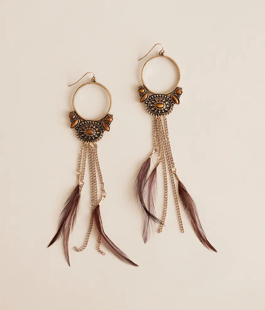 Feather Fringe Earring | Buckle