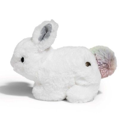 Fao Schwarz Toy Plush 9" Bunny Pom Pom - White | Target