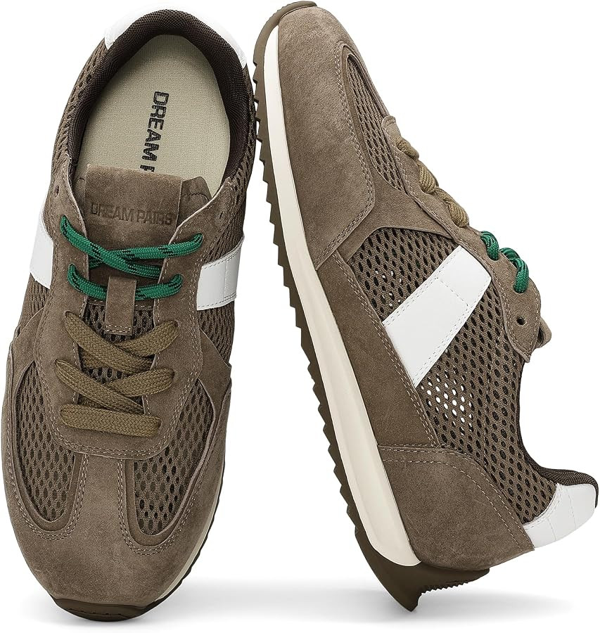 DREAM PAIRS Women's Genuine Leather Retro Barefoot Sneakers | Amazon (US)