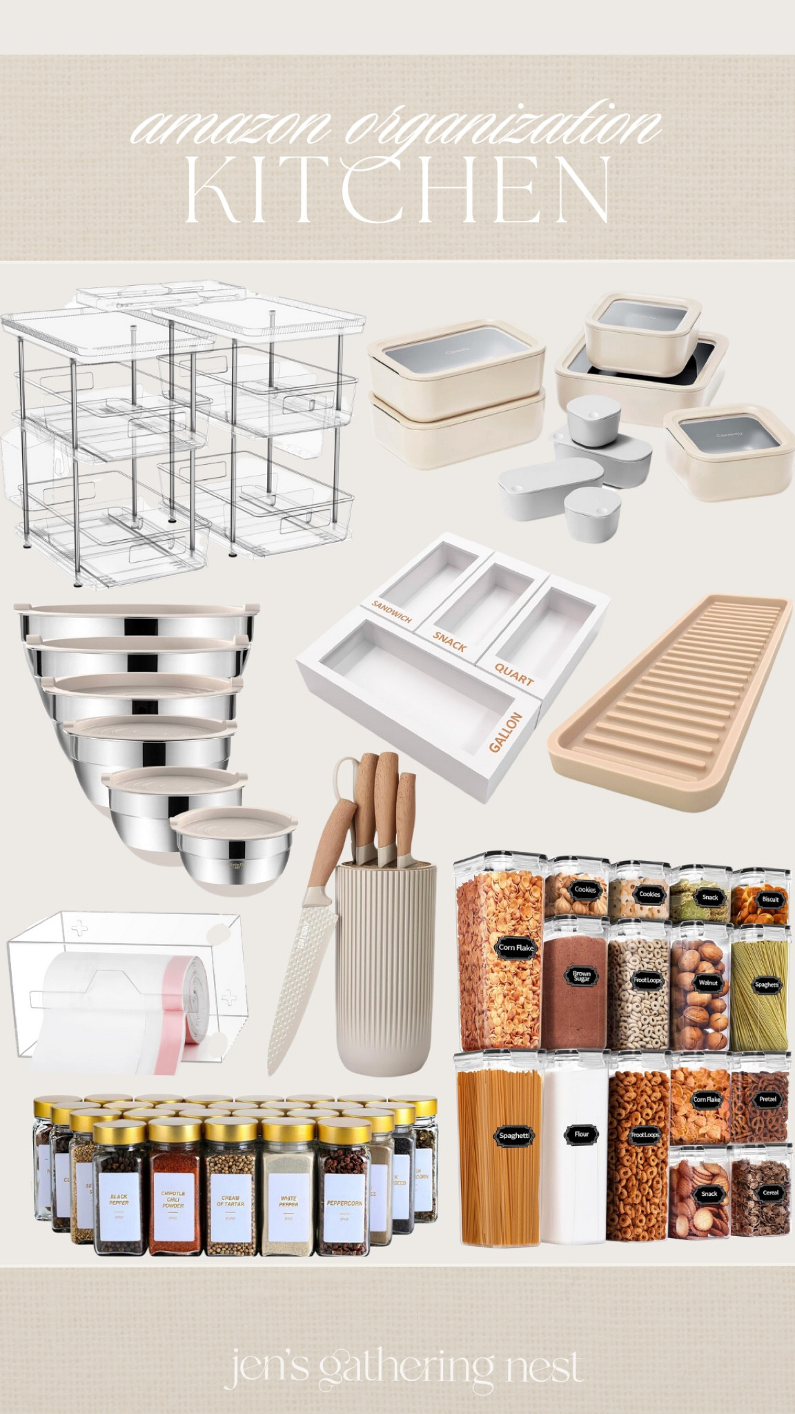 AMAZON ORGANIZATION — kitchen 🤎

#organization #homeorganization #kitchenfinds #kitchenorganization #2024goals #newyearsgoals #organizewithme #amazonfinds #amazonhome

#LTKfindsunder50 #LTKhome