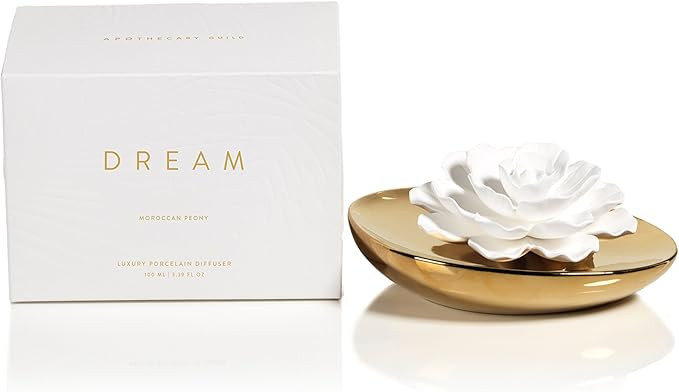 Zodax Apothecary Guild Dream Porcelain Diffuser Gold Moroccan Peony | Amazon (US)