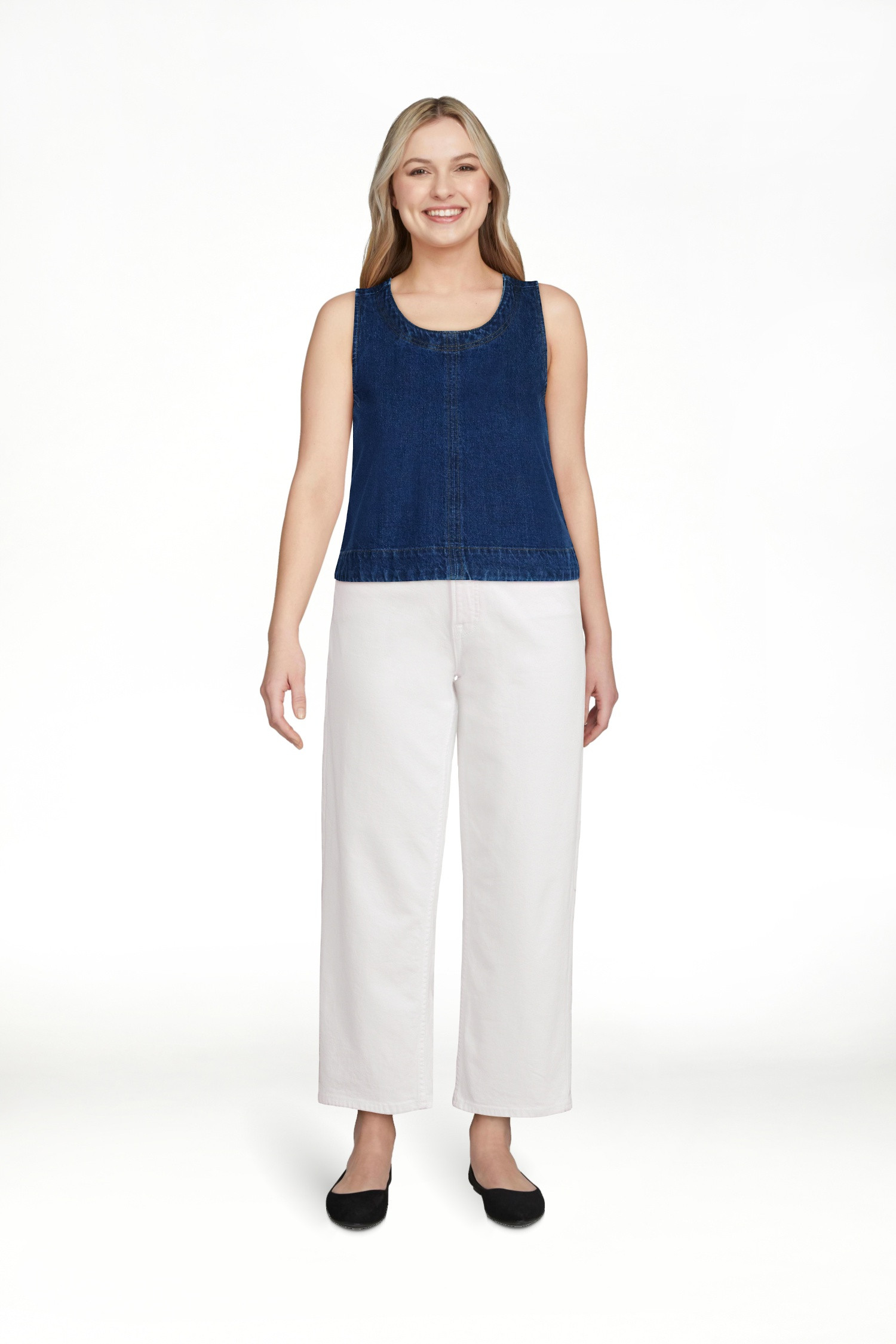 Free Assembly Women's Sleeveless Cropped Top, Sizes XS-XXL | Walmart (US)
