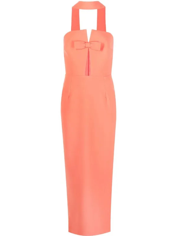 Abito con fiocco senza spalline | Farfetch Global