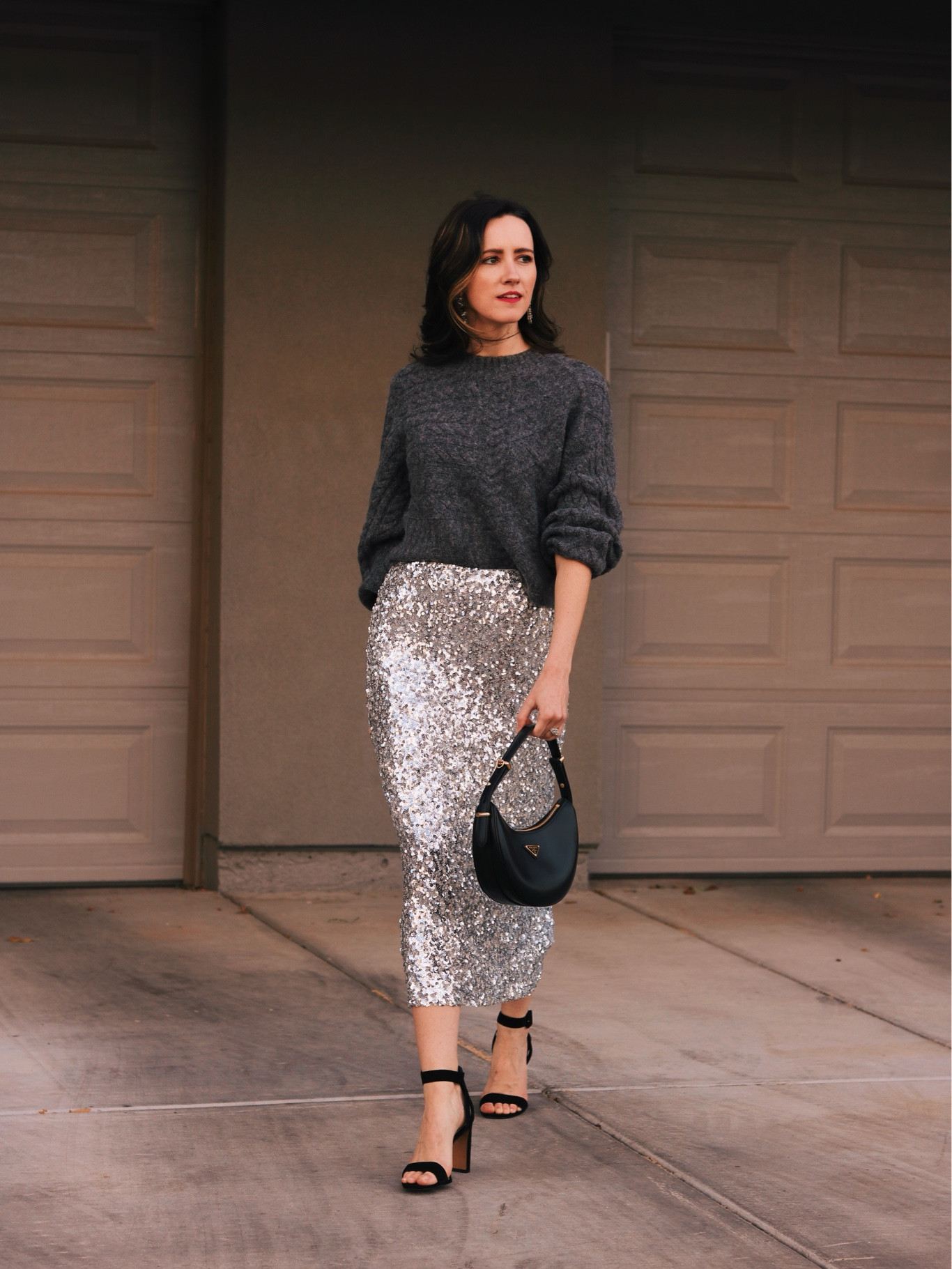 Feeling like a mirrorball in this festive sequin skirt 🪩 so perfect for your holiday parties and Christmas gatherings, or for NYE! Wearing an XS in the sweater and skirt 

#LTKSeasonal #LTKHoliday #LTKstyletip
