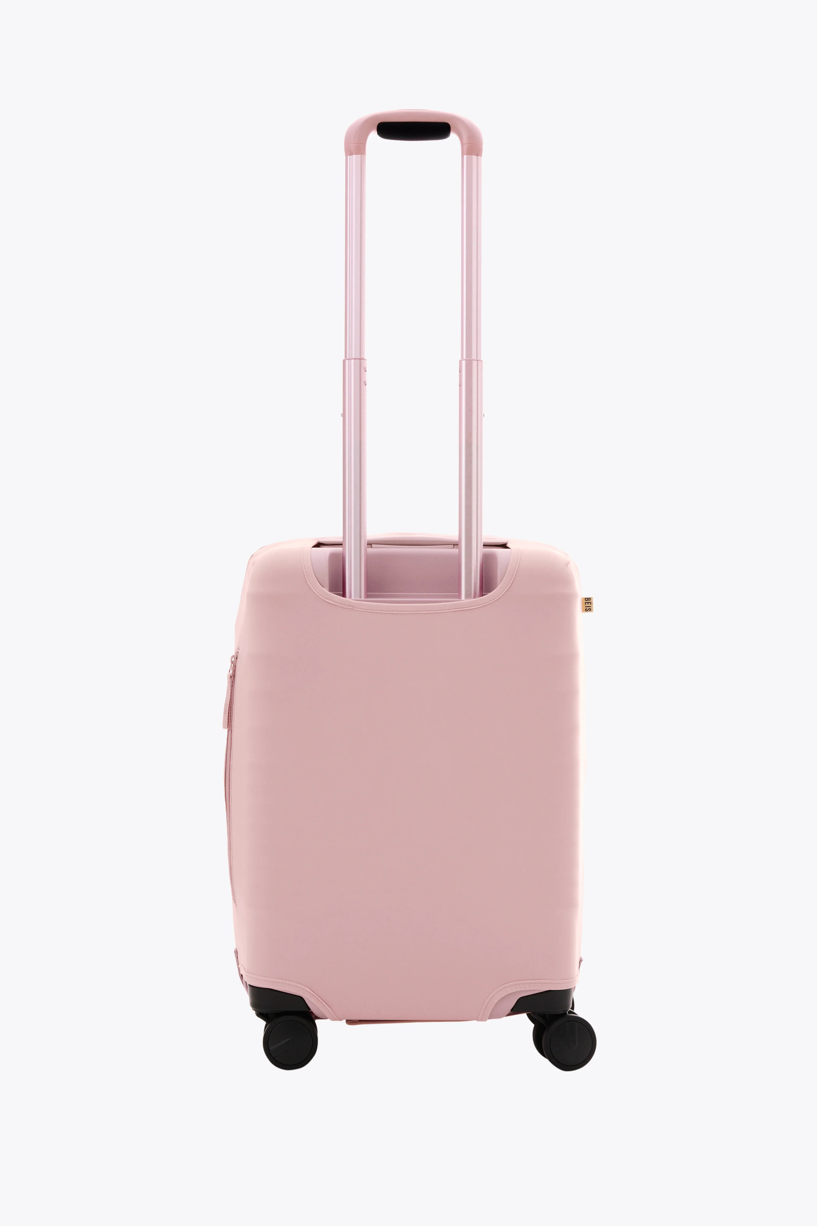 BÉIS 'The Carry-On Luggage Cover' in Atlas Pink - Pink Carry-On Luggage Cover Protector | BEIS