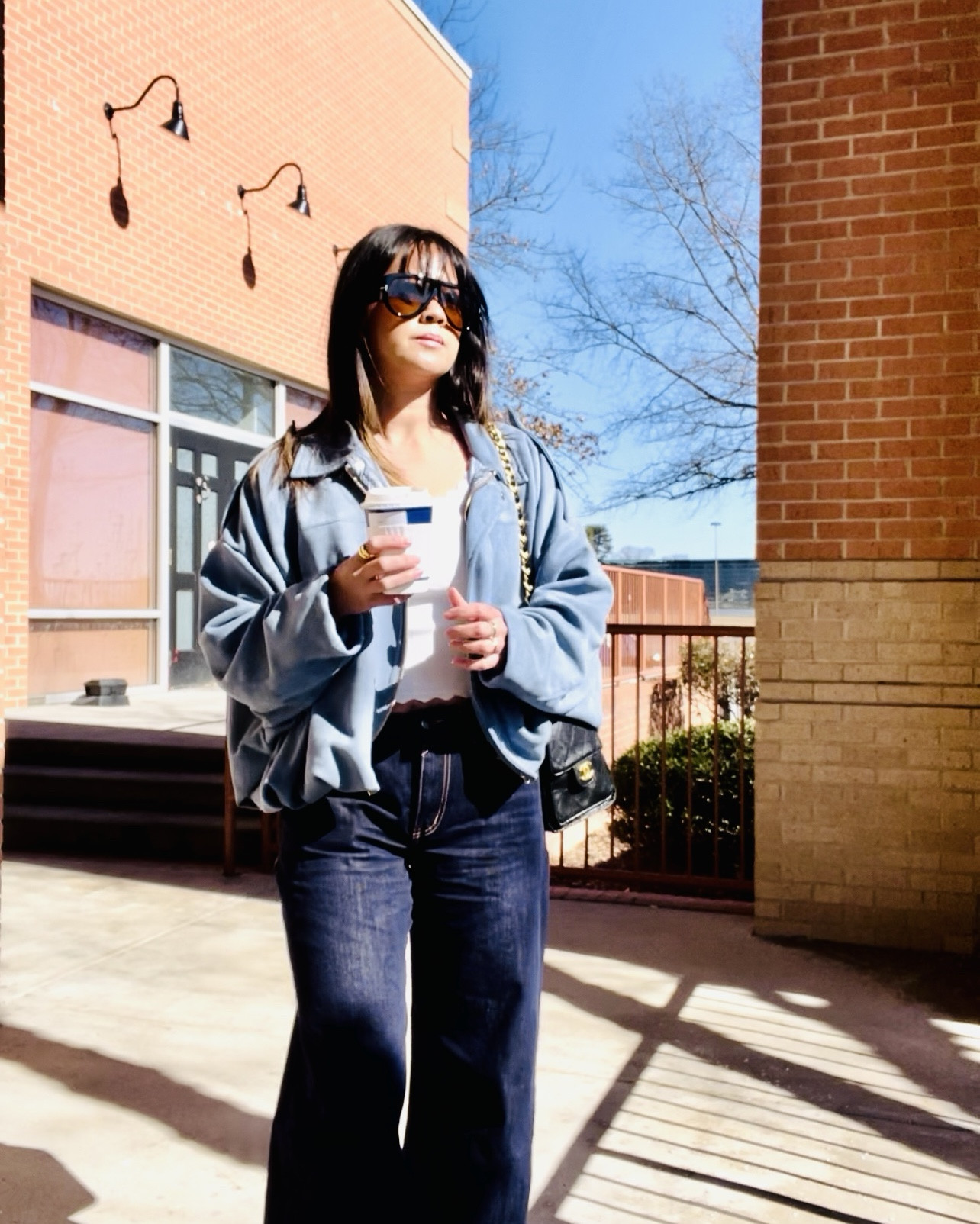 Spring OOTD obsession 💙 This viral faux suede Zara inspired jacket from is the prettiest sky blue I’ve ever seen — photos don’t even do it justice. Slightly oversized fit, insanely well made, and the perfect statement layer for spring. I’ve never seen anyone wear this color and I’m officially in love.

#LTKootd