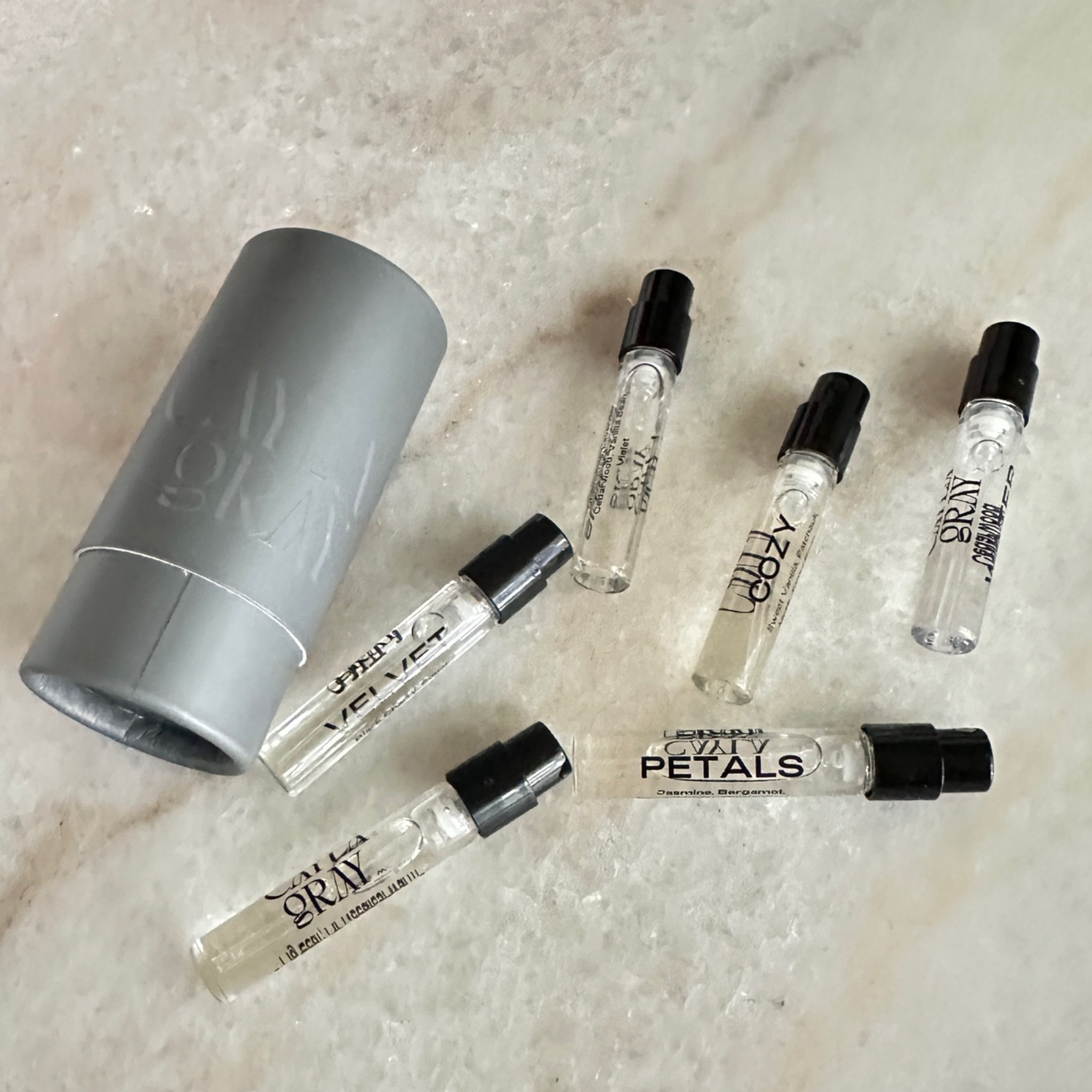 @caylagray was nice enough to send me their discovery set, a great collection of their signature scents in pretty generous sample sizes.
I've been meaning to post about them for a while. But I can't bring myself to try 5 of the 6 scents. Because I am OBSESSED with Petals and don't want to use anything else! I'm sure they're great, but I'm ordering a full sized bottle of Petals soon. I'm a sucker for white florals, esp if Jasmine is included. This fragrance has Jasmine and Bergamot, with Cashmere as one of the base notes. It's a warm and cozy white floral, which I love!
Have you tried any new scents recently?
#fragrance

#LTKBeauty #LTKOver40 #LTKselfcare
