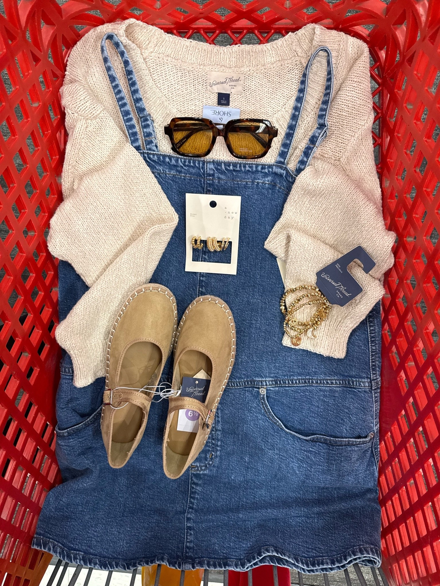 dressed like a 90s sunday mood board ☀️🌼🧺🤍🌿 @Target