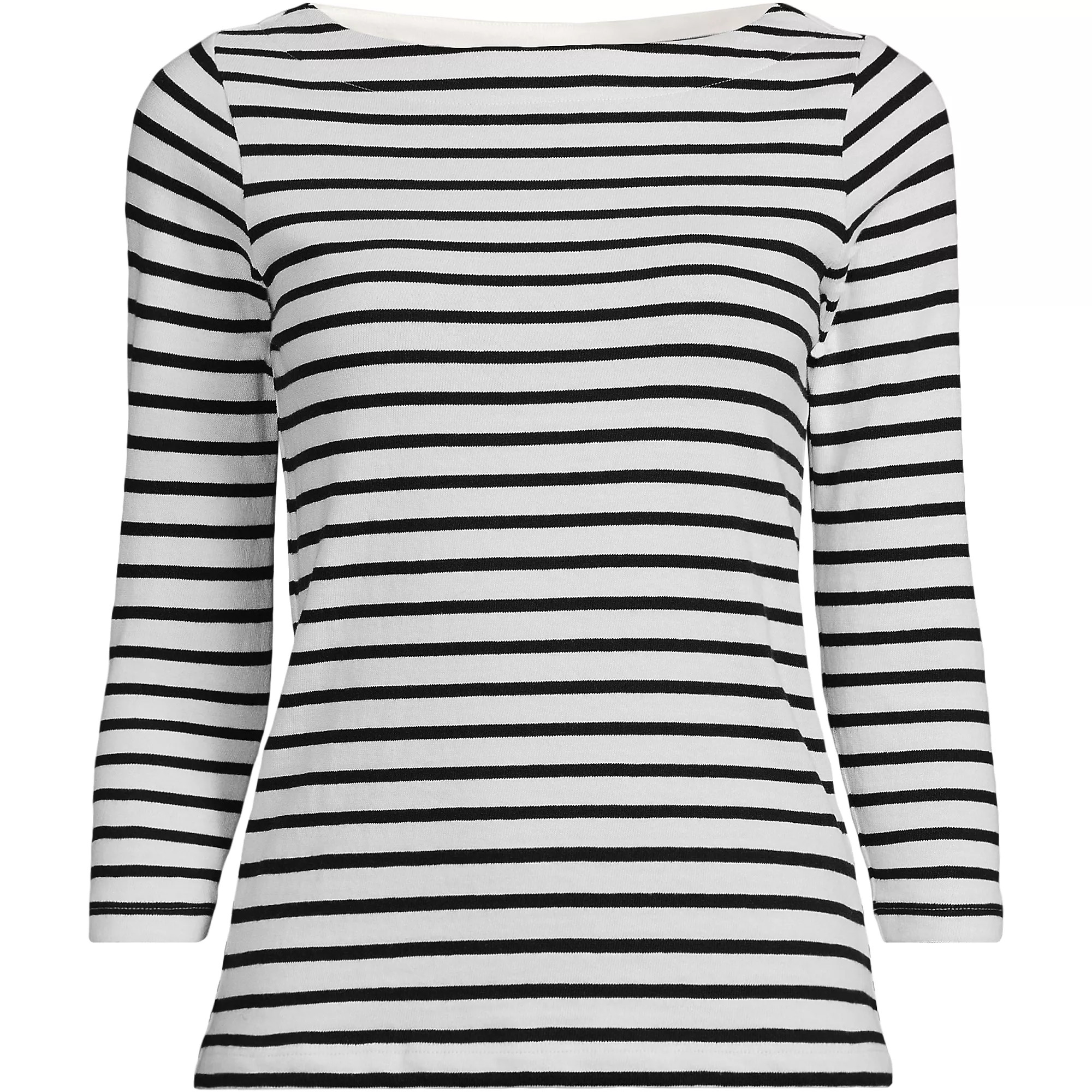 Women's Plus Size Mariner Jersey Boatneck Top | Lands' End (US)