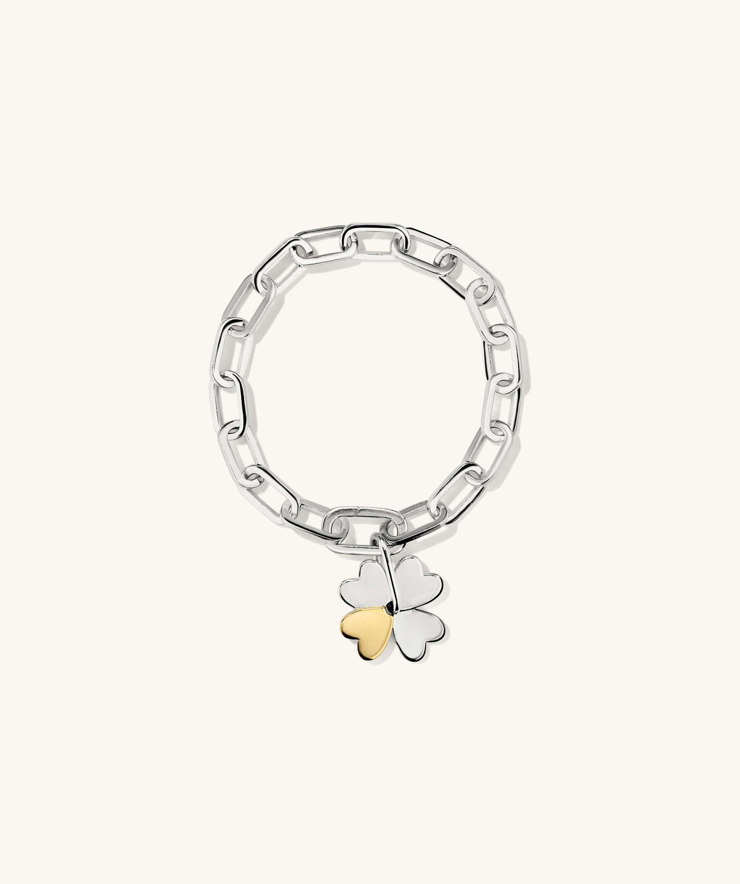 Mejuri x GANNI Clover Charm Bracelet | Mejuri Fine Crew