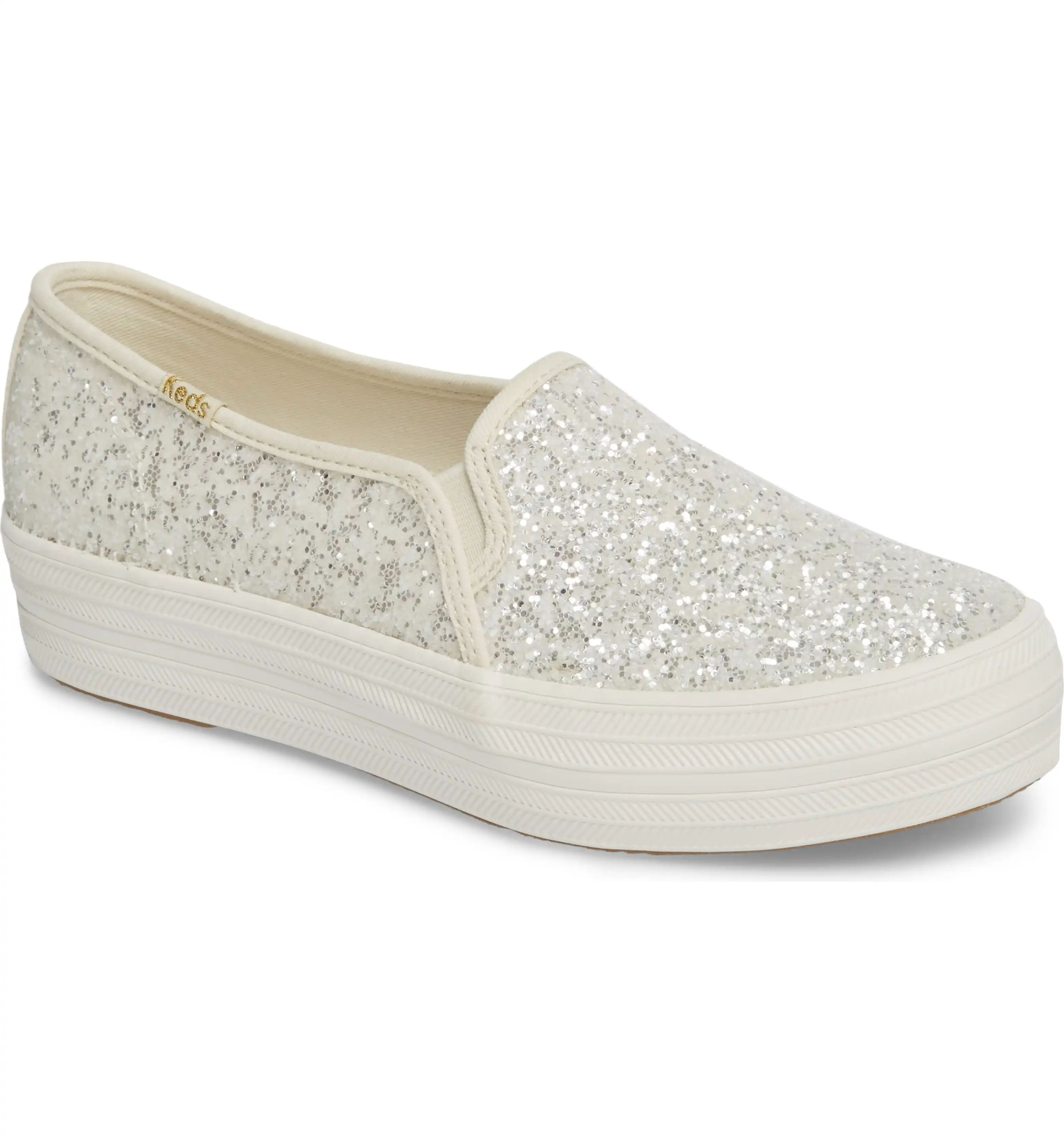 triple decker glitter slip-on sneaker | Nordstrom