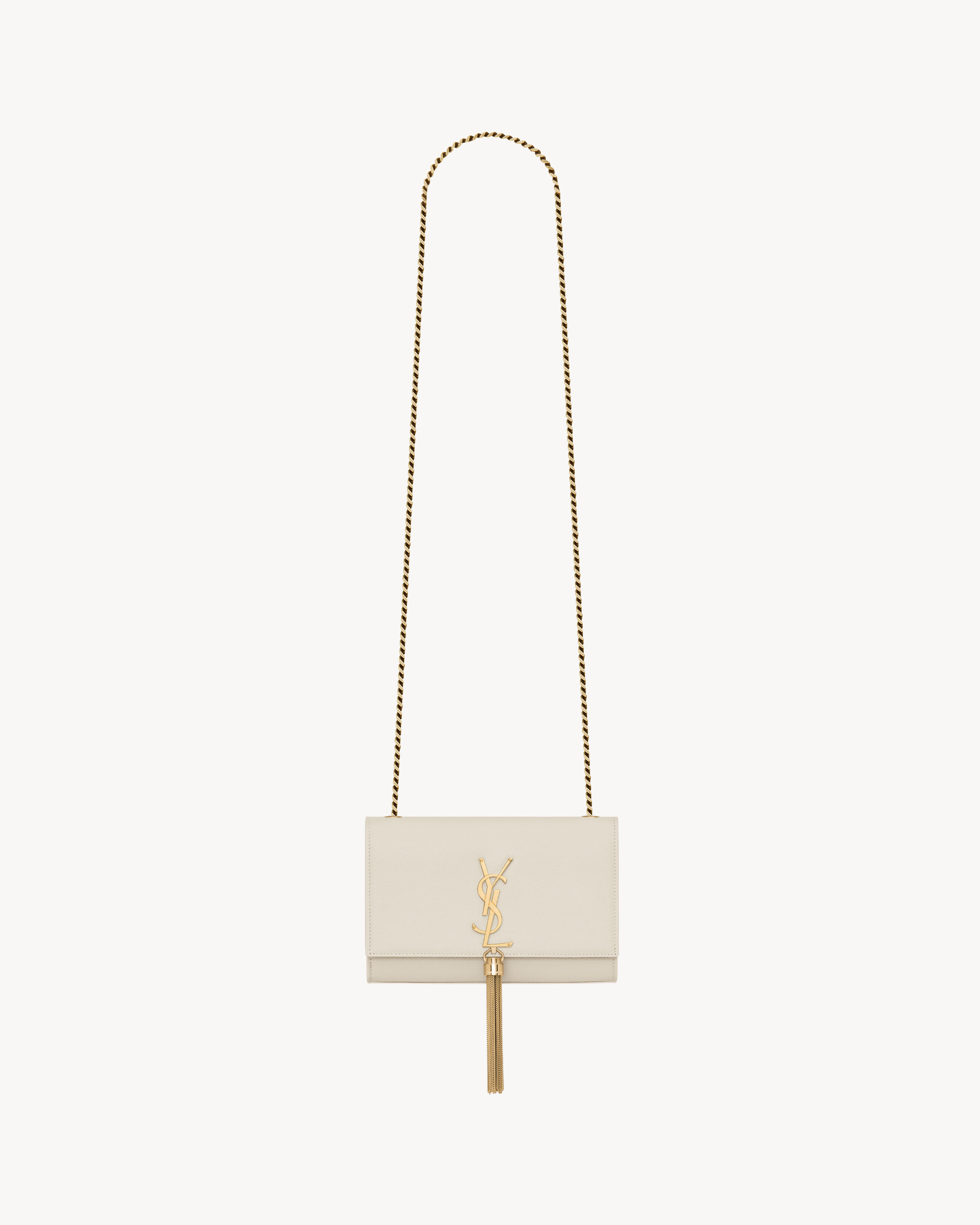 kate small bag with tassel in grain de poudre embossed leather | Saint Laurent Inc. (Global)