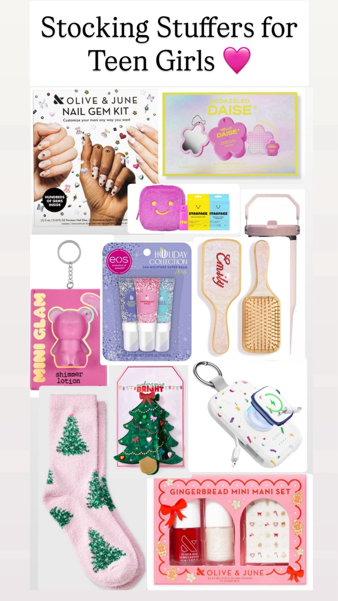 Stocking Stuffer ideas for teen girls 

#LTKGiftGuide #LTKHoliday