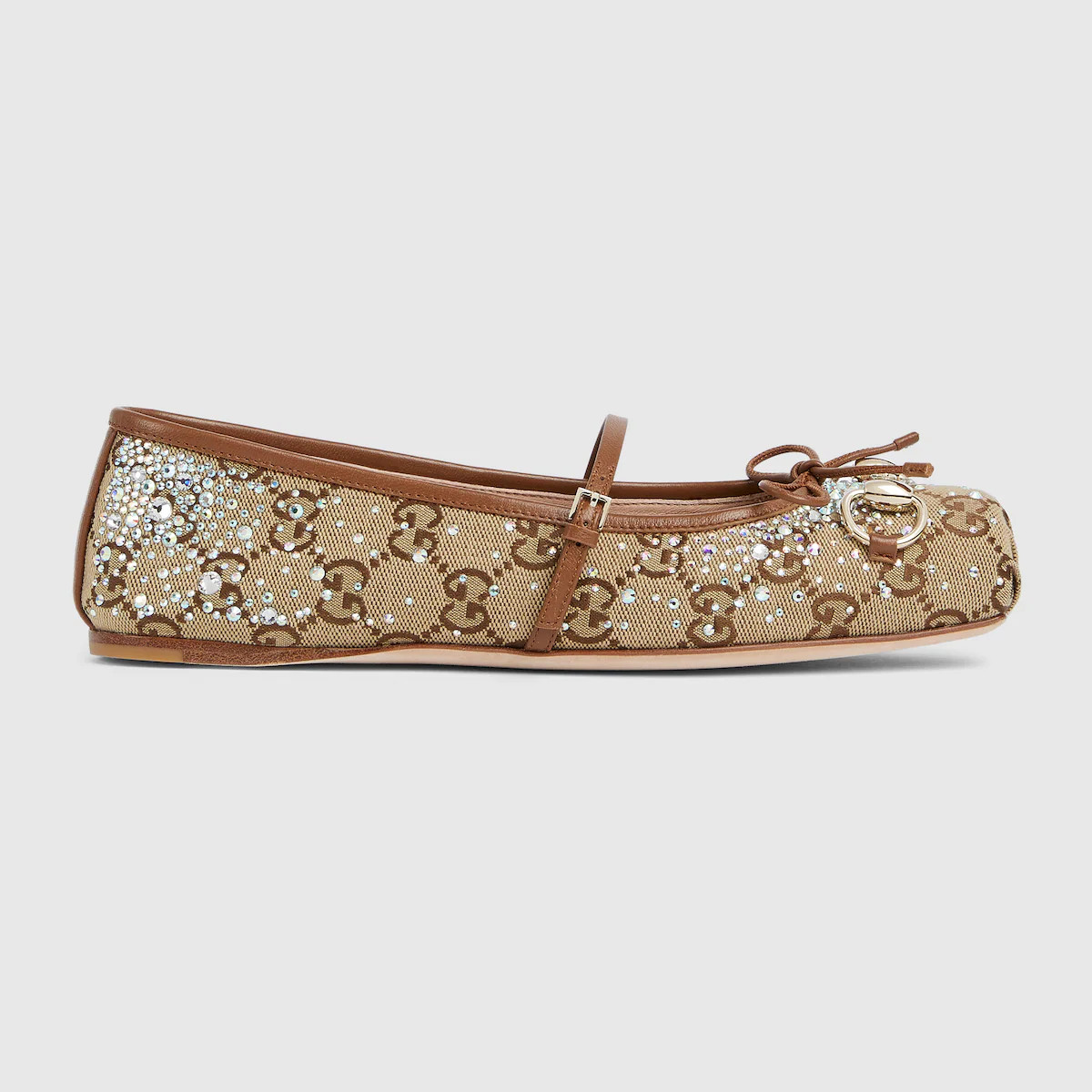 Gucci Women's GG crystal Gucci Horsebit ballet flat | Gucci (US)
