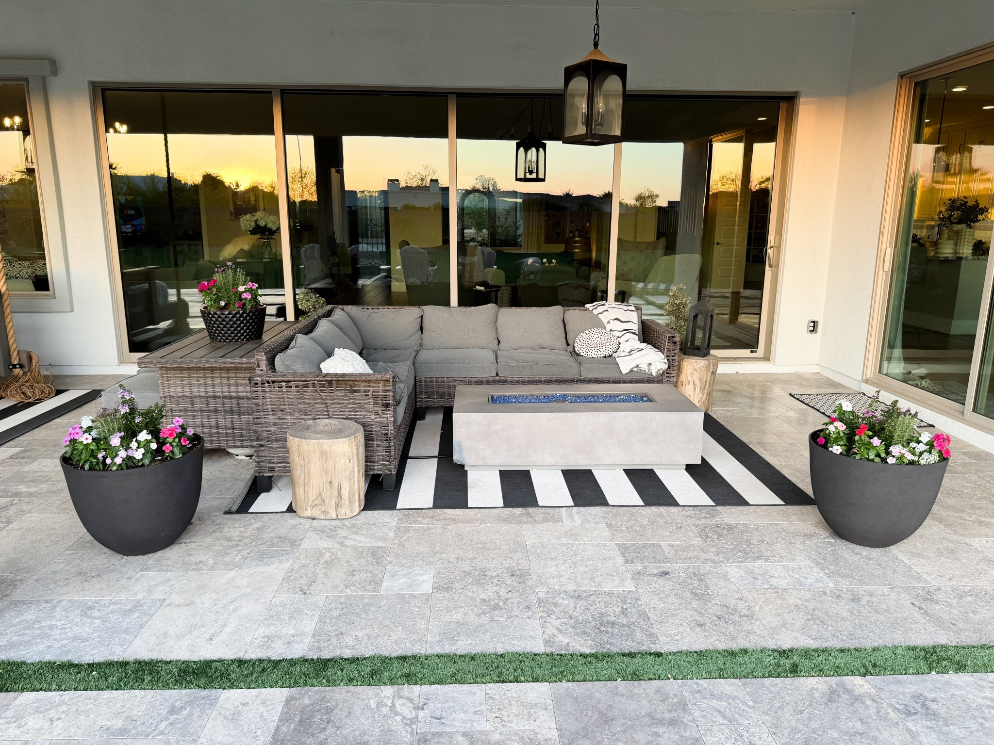 Affordable patio set outdoor furniture, rug, lighting, sectional couch rattan 

#LTKdayinmylife #LTKSeasonal #LTKHome