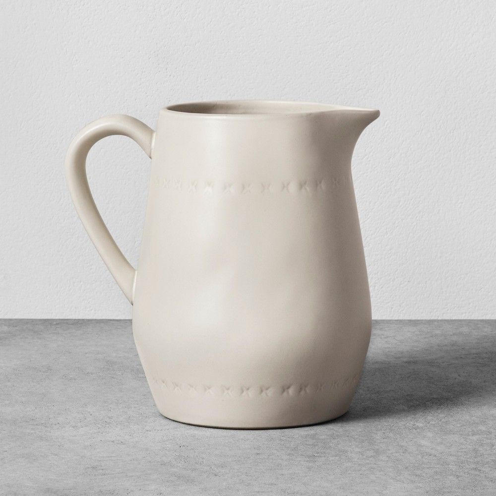 Stoneware Pitcher - Cream - Hearth & Hand with Magnolia | Target