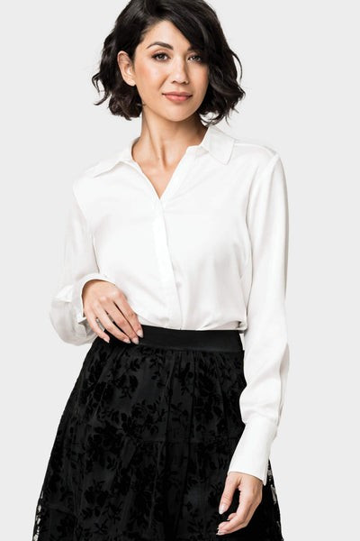 GIGI Button Front Shirt Blouse | Gibson