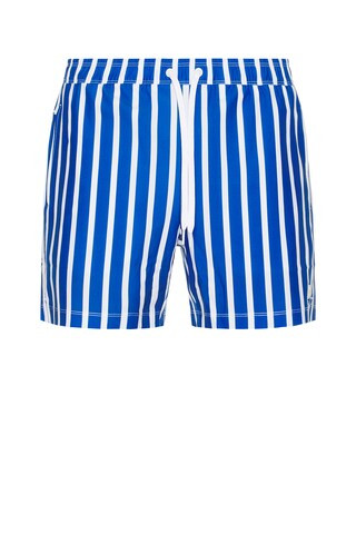 Rhone 5.5" R&R Swim Trunk in Royal Blue Wide Stripe from Revolve.com | Revolve Clothing (Global)