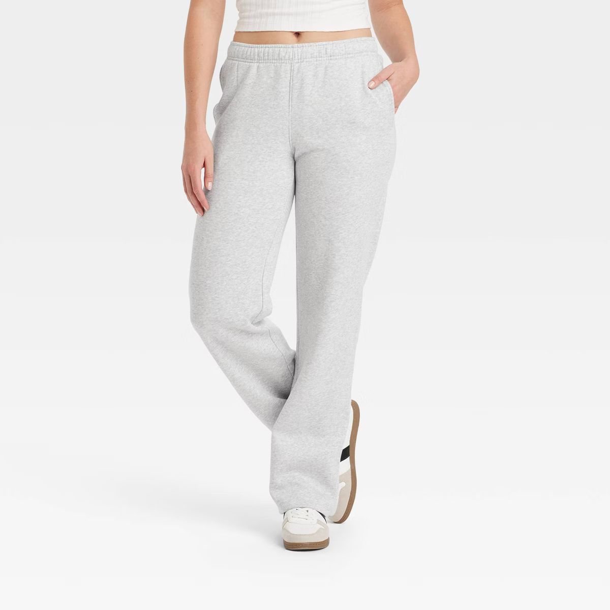 Women's Leisure Studio Mid-Rise Knit Straight Leg Sweatpants - Universal Thread™ | Target