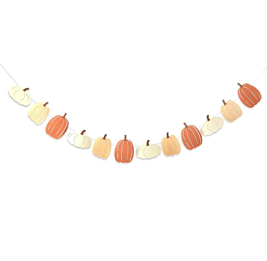 Little Pumpkin Birthday Banner - Pumpkin Decorations, Fall Wall Decor for Classroom, Halloween Pa... | Amazon (US)