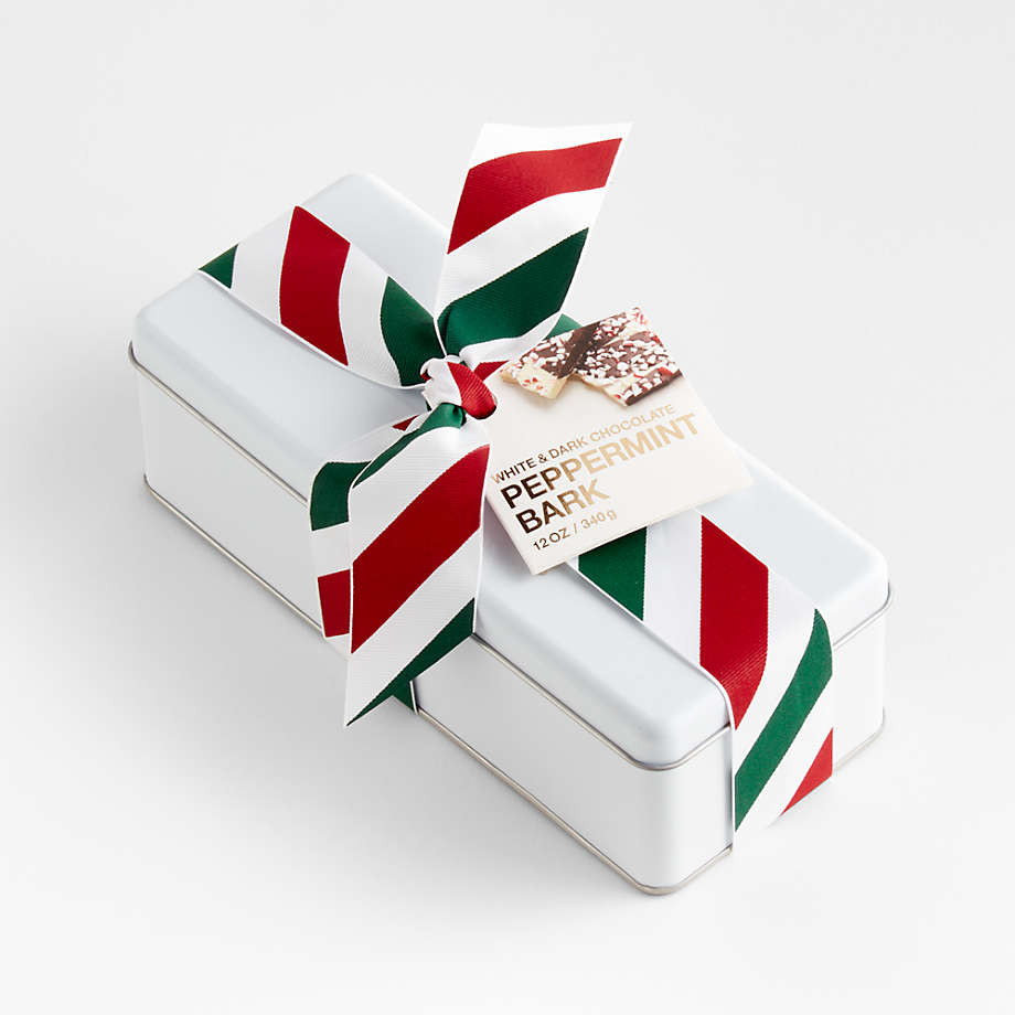 White & Dark Chocolate Peppermint Bark + Reviews | Crate & Barrel | Crate & Barrel