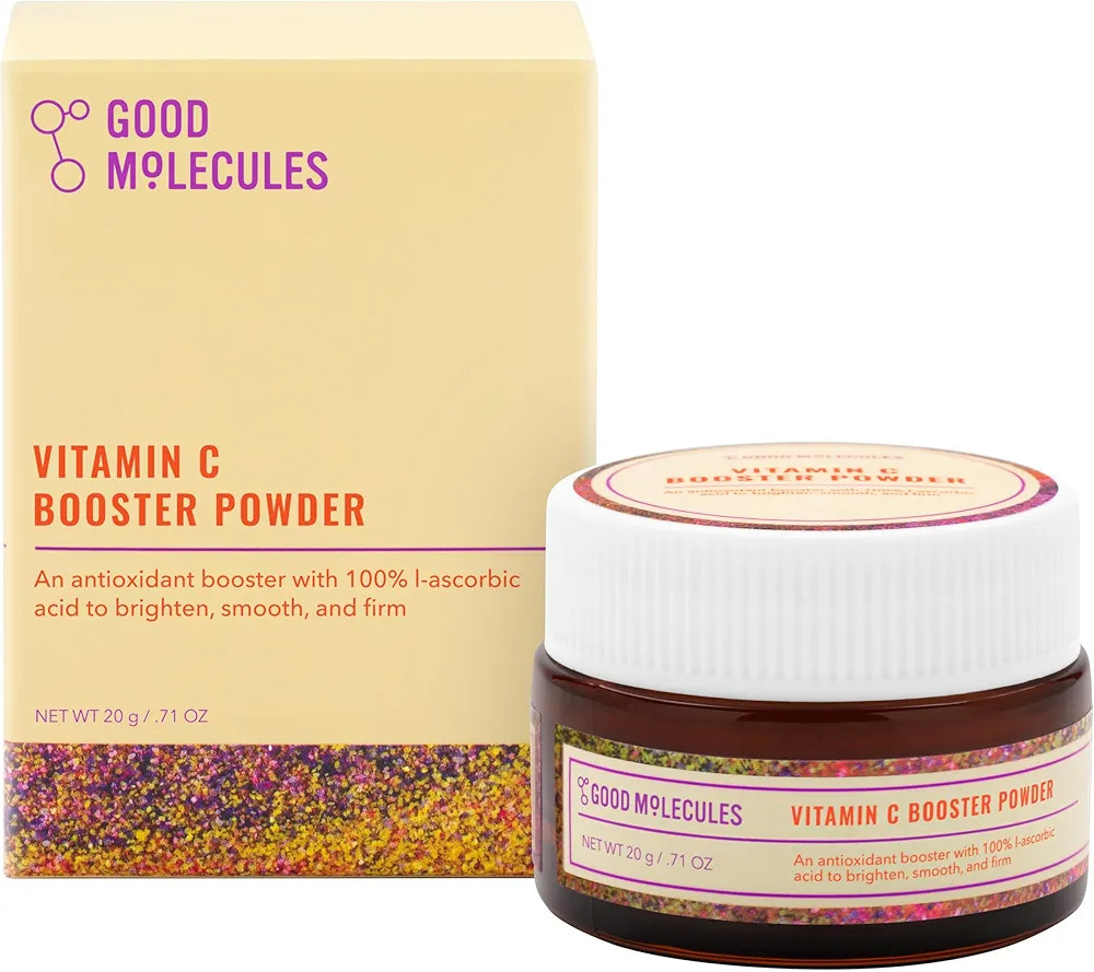 Good Molecules Vitamin C Booster Powder - 100% L-Ascorbic Acid for Collagen Production - Vitamin ... | Amazon (US)