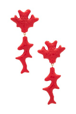 Julietta Coral Earrings in Orange from Revolve.com | Revolve Clothing (Global)