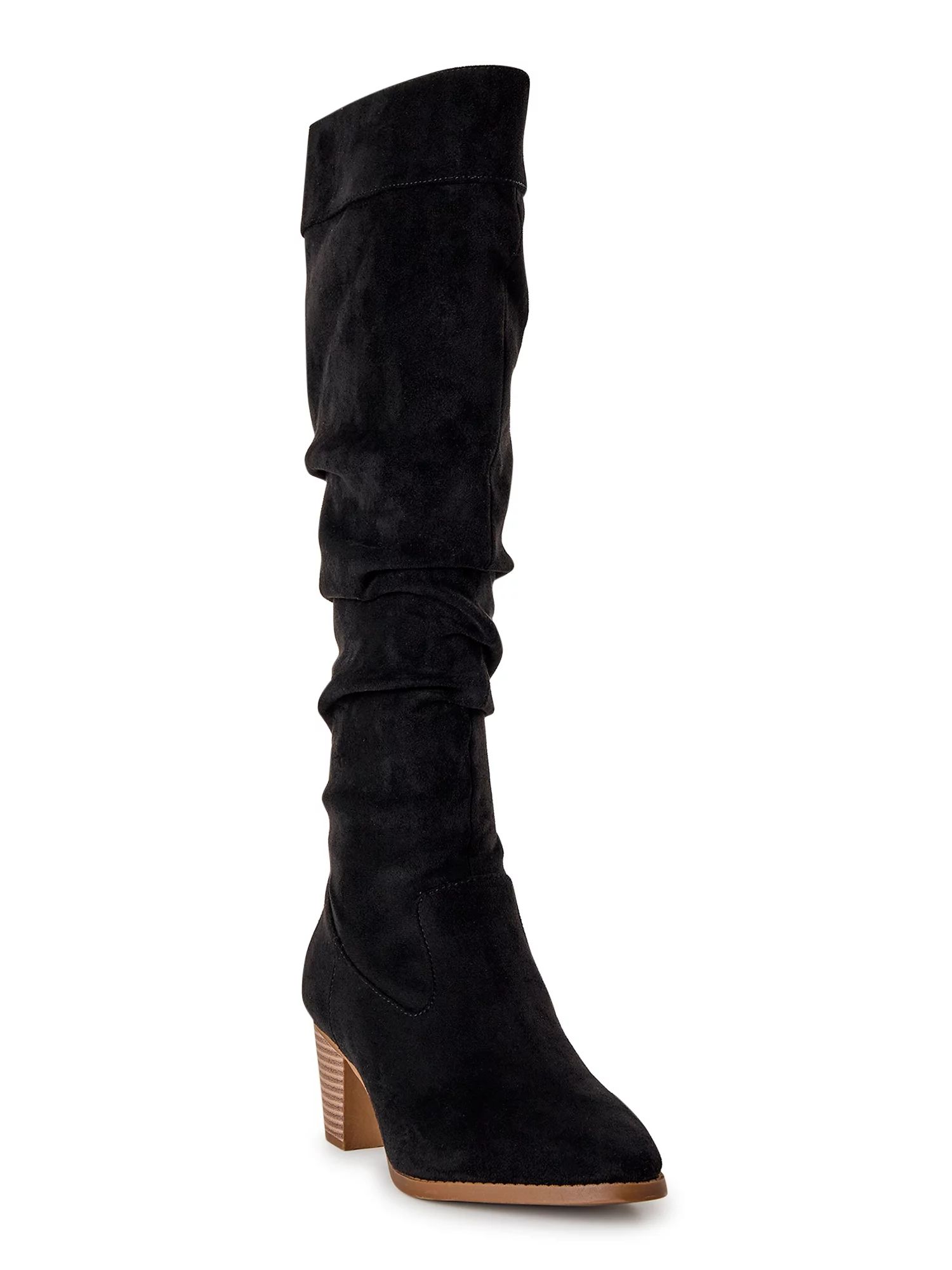Time and Tru Women's Tall Slouch Boots - Walmart.com | Walmart (US)