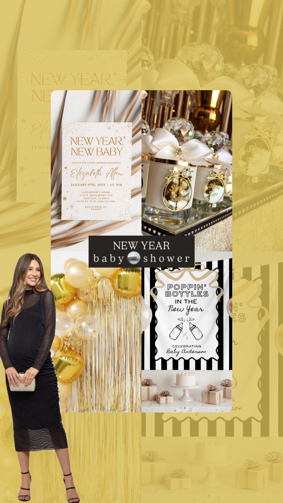 New Year Theme Baby Shower 🖤

#LTKHoliday #LTKBump #LTKBaby