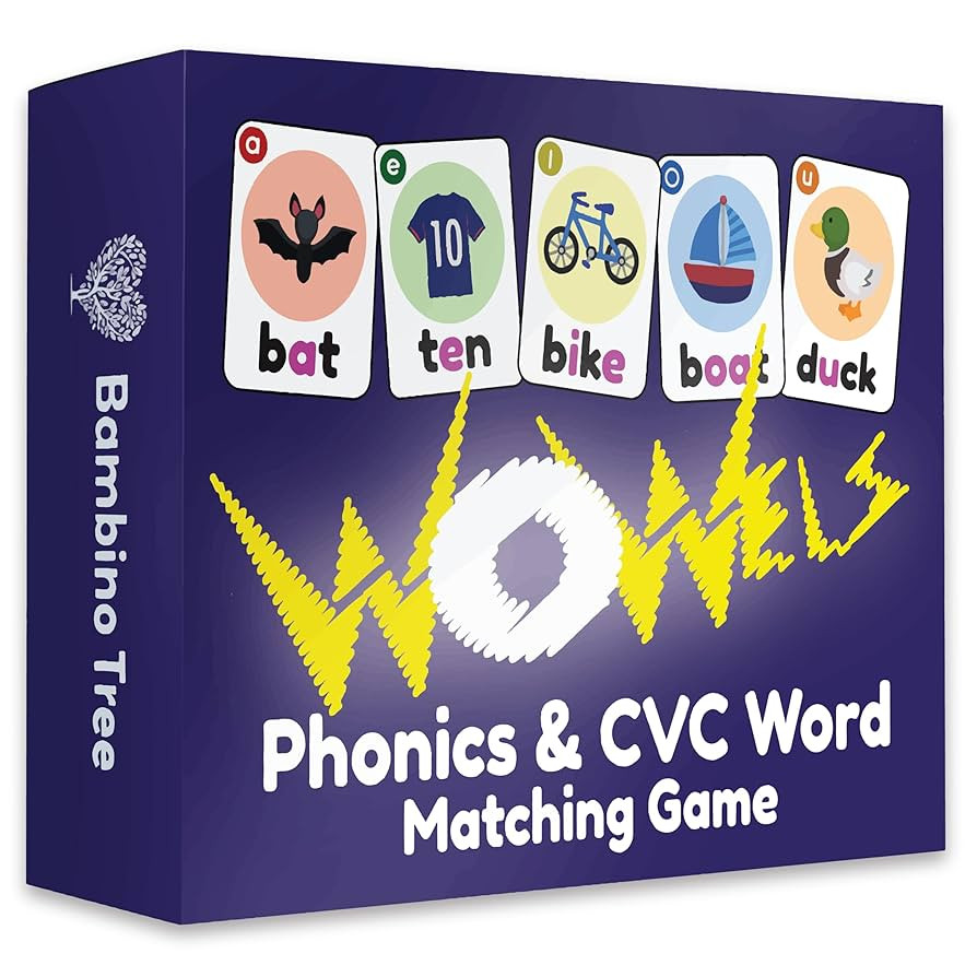 WOWELs Phonics and Vowel Sounds Card Game - Learn to Read Kindergarten 1st 2nd Grade Learning - S... | Amazon (US)
