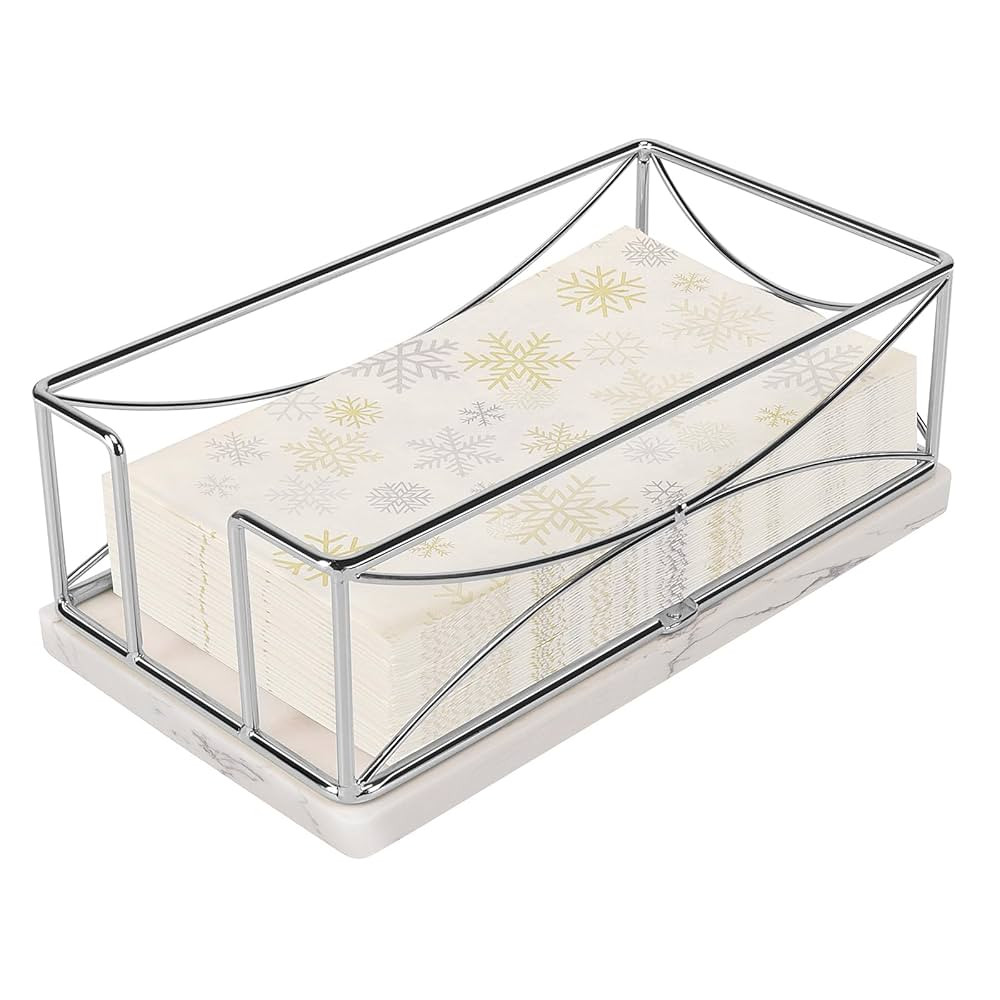 Livabber Guest Napkin Holder, Metal Bathroom Paper Hand Towel Storage Modern Napkin Tray Caddy fo... | Amazon (US)