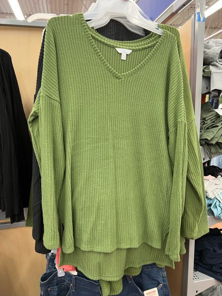 Waffle knit tunics are back at Walmart! High low hem, tons of colors and only $15.98!