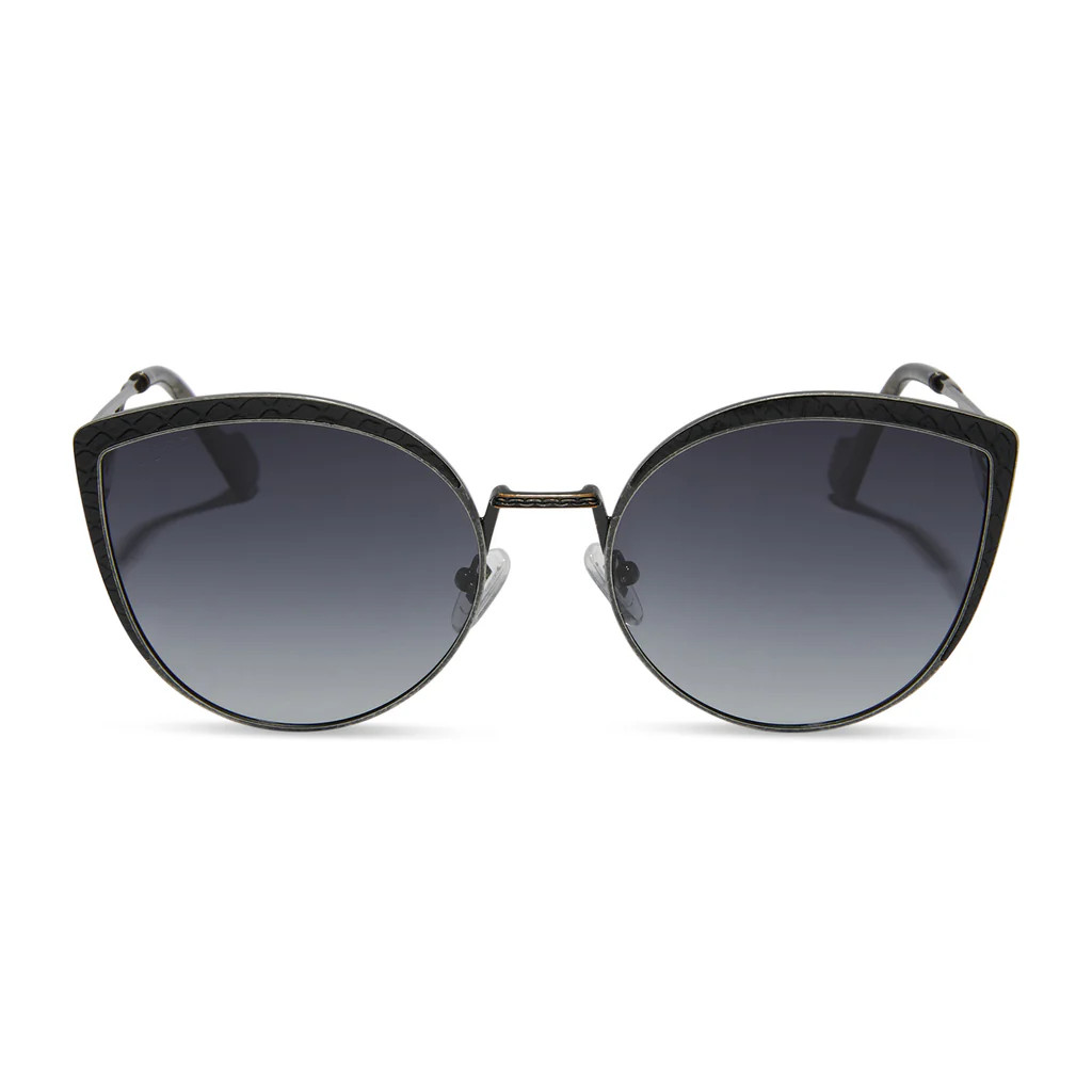 HOUSE OF THE DRAGON - HOUSE TARGARYEN + ANTIQUE SILVER + GRAY GRADIENT + POLARIZED SUNGLASSES | DIFF Eyewear