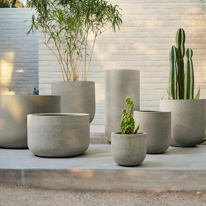 Radius Ficonstone Indoor/Outdoor Planters | West Elm (US)