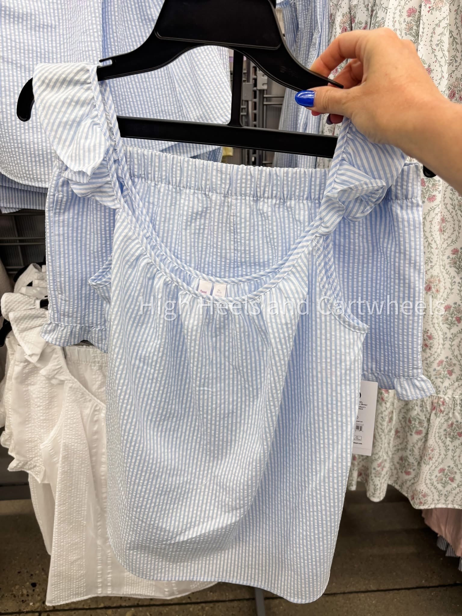 Found these feminine pj sets at Walmart! Love the ruffles sleeves.