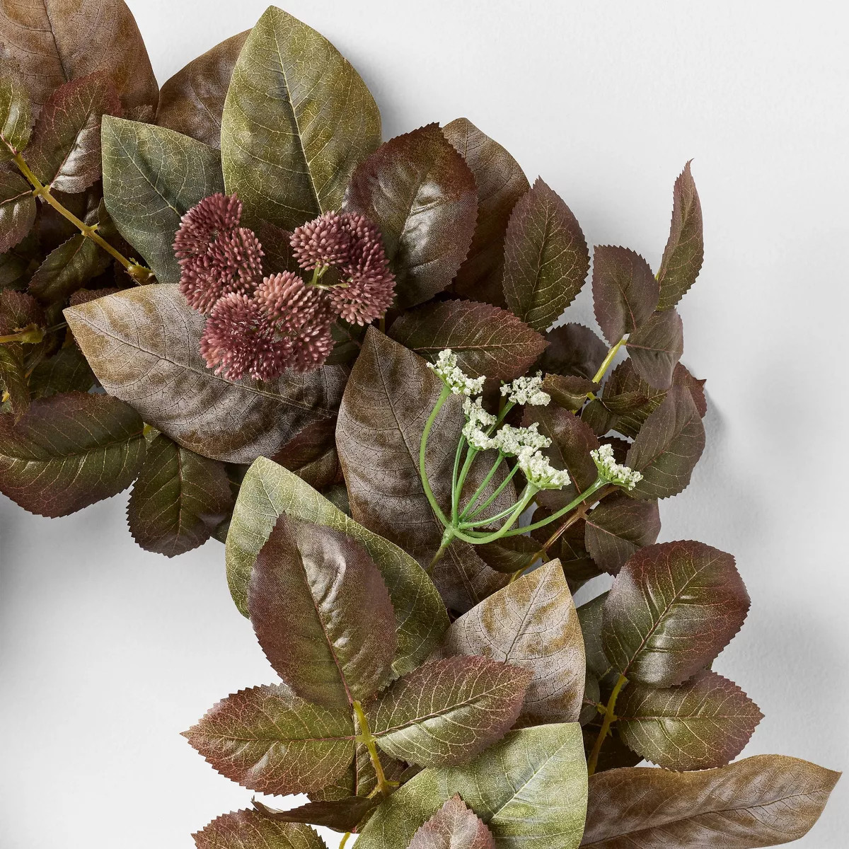 Fall Wreath Purple/Green - Threshold\u2122 designed with Studio McGee | Target