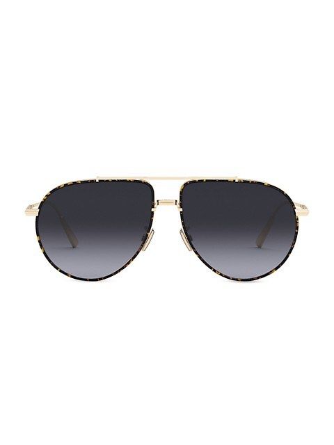 Tortoise 58MM Metal Sunglasses | Saks Fifth Avenue