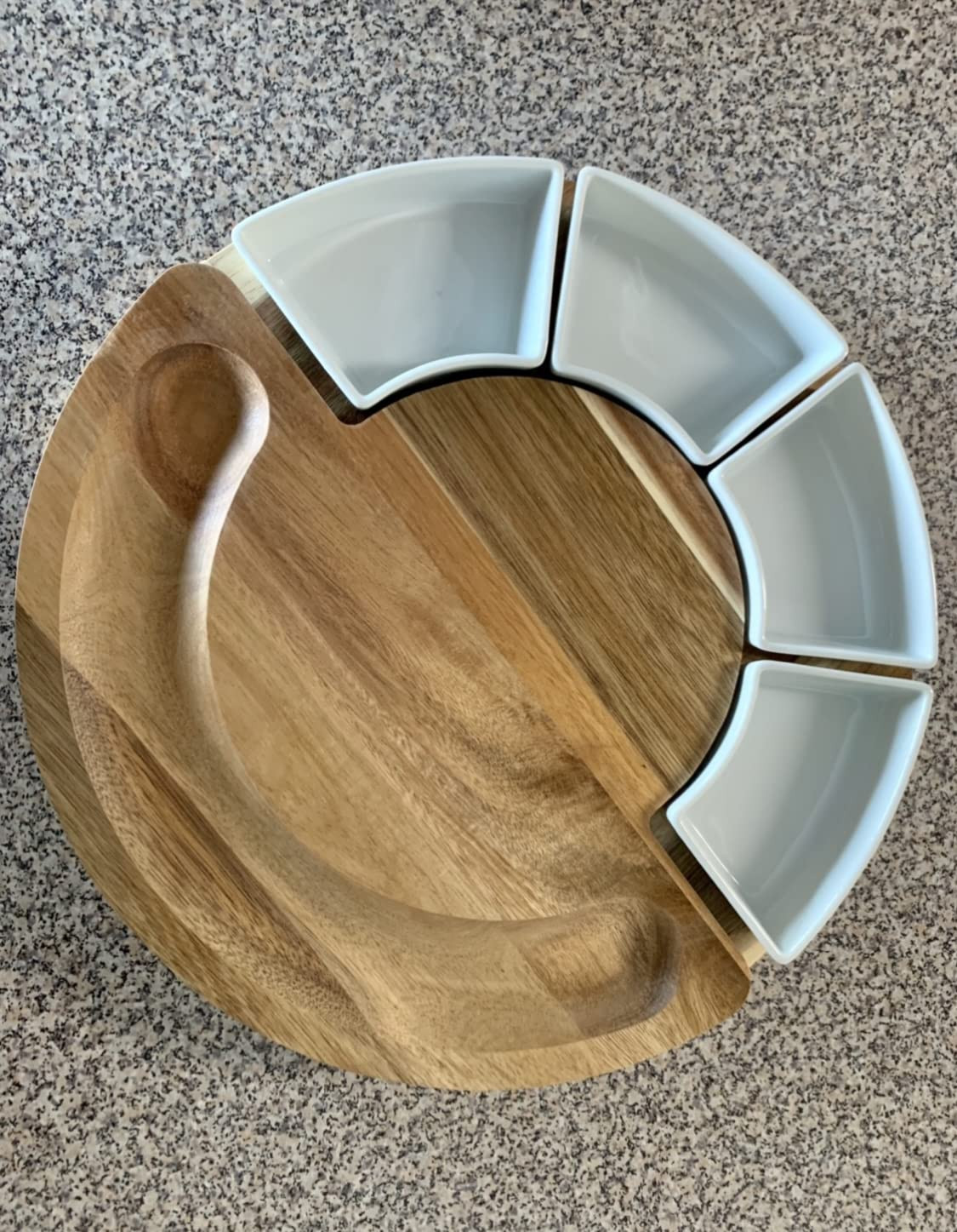 Charcuterie Cheese Board and Platter Set - Made from Acacia Wood - US Patented 13 inch Cheese Cut... | Amazon (US)