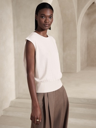 Elsa Drape-Back Top | Banana Republic (US)