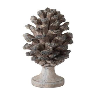 Polyresin Pine Cone Table Decor - 10 in. H | The Home Depot