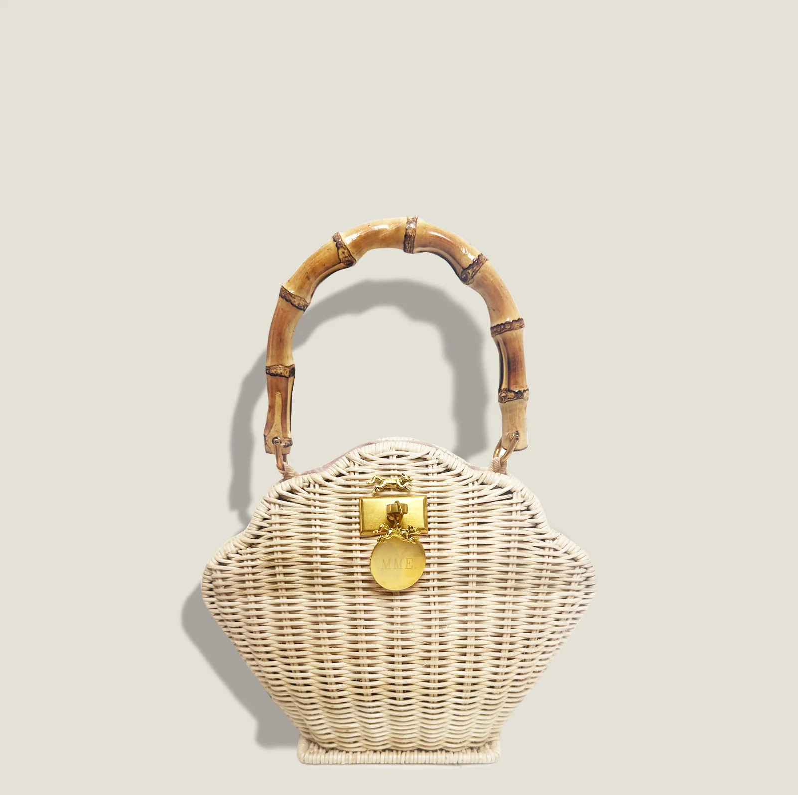 MME.MINK SHELL Clutch - Bamboo | MME.MINK