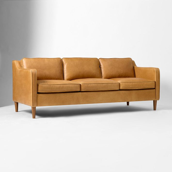 Hamilton Leather Sofa (70"–91") | West Elm (US)