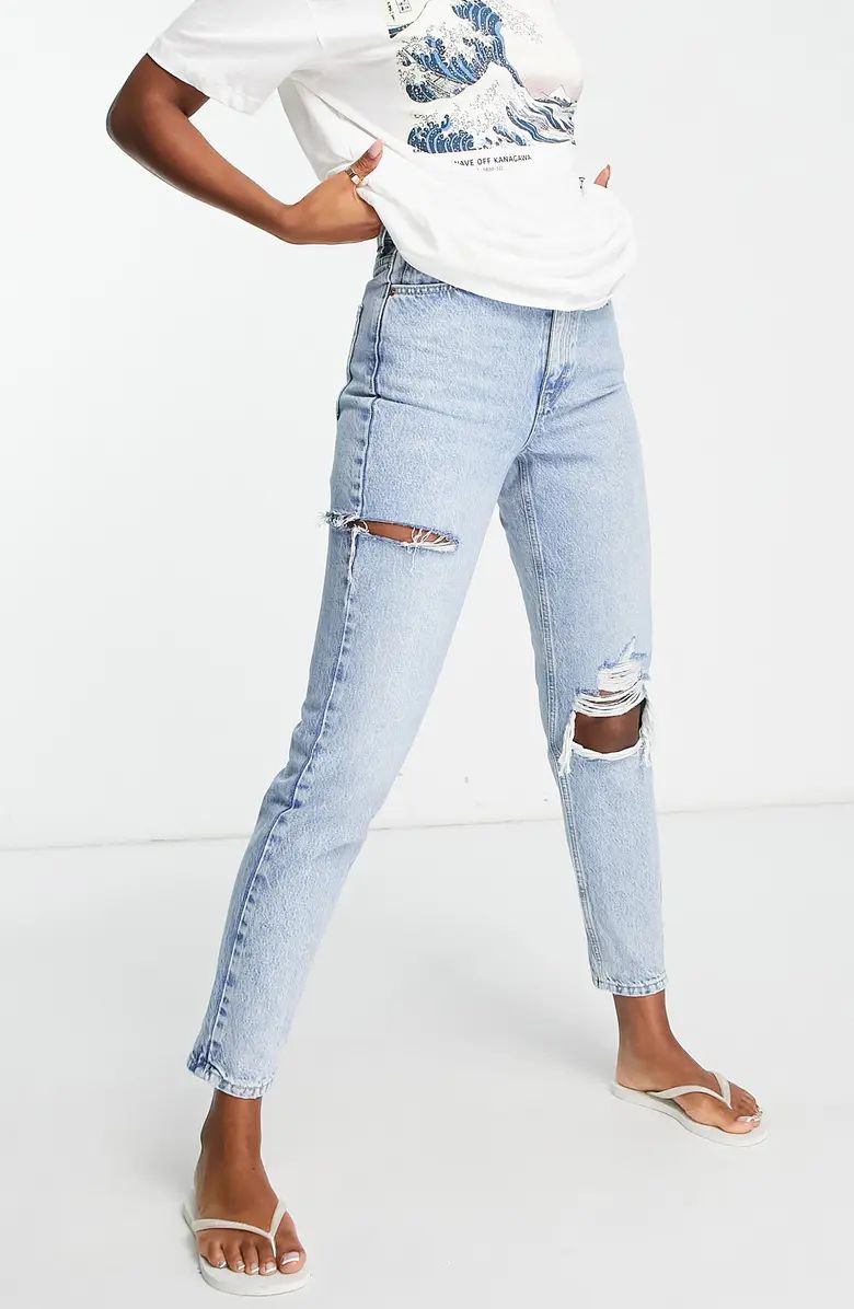 Ripped High Waist Mom Jeans | Nordstrom