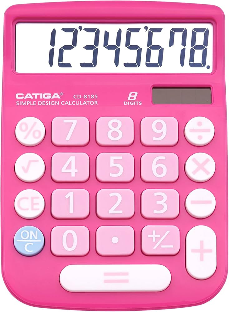 CATIGA CD-8185 Office and Home Style Calculator - 8-Digit LCD Display - Suitable for Desk and On ... | Amazon (US)