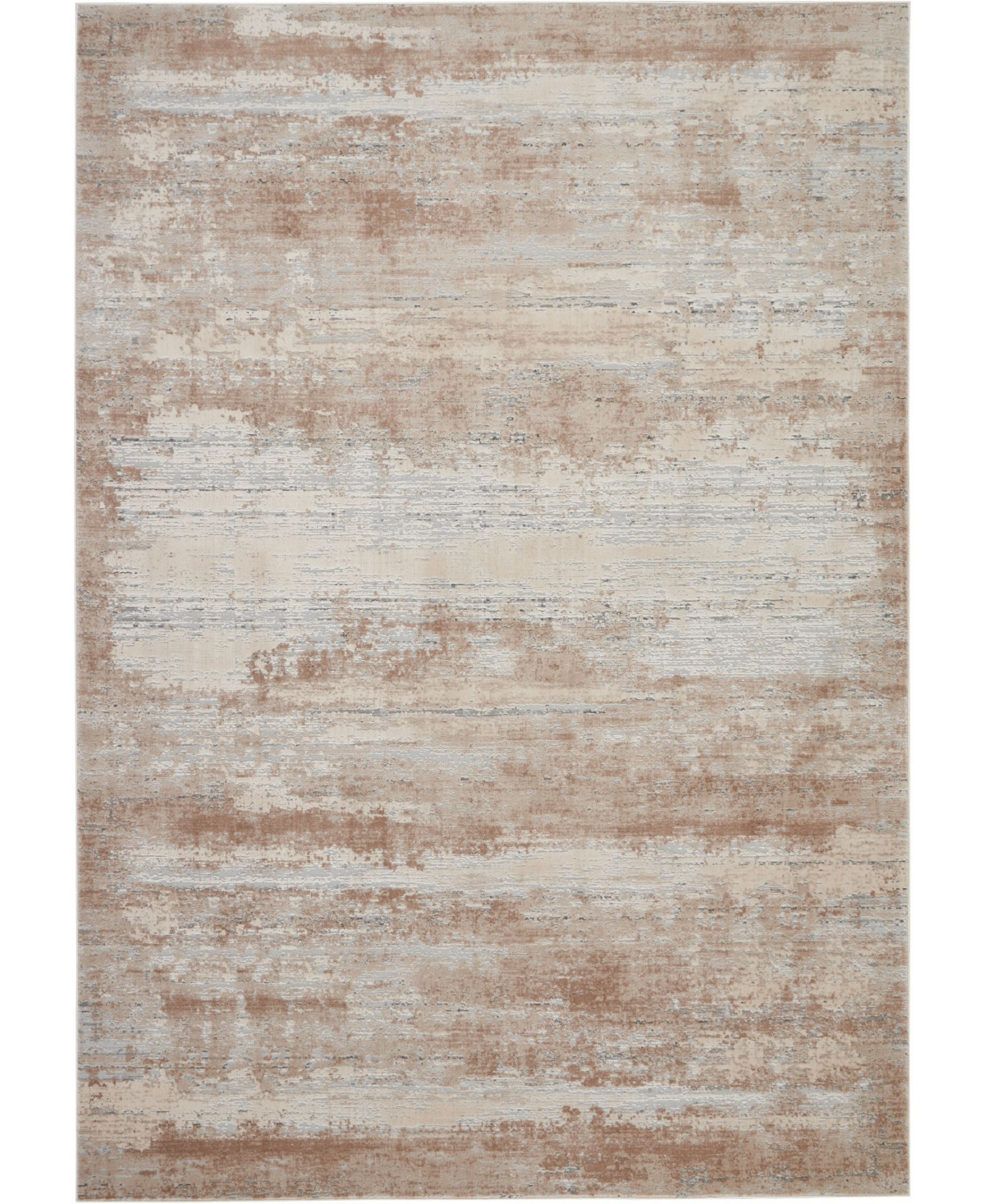 Nourison Rustic Textures RUS03 Beige 7'10" x 10'6" Area Rug | Macys (US)